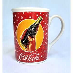 Gibson Coke Mug Coca Cola Cup 14 Oz Hand Holding Bottle Bubbles Coke Time